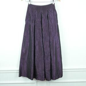 Vintage XXS Maxi Skirt 90s Y2K Iridiscent Purple Whimsigoth Goth Witchy Vamp